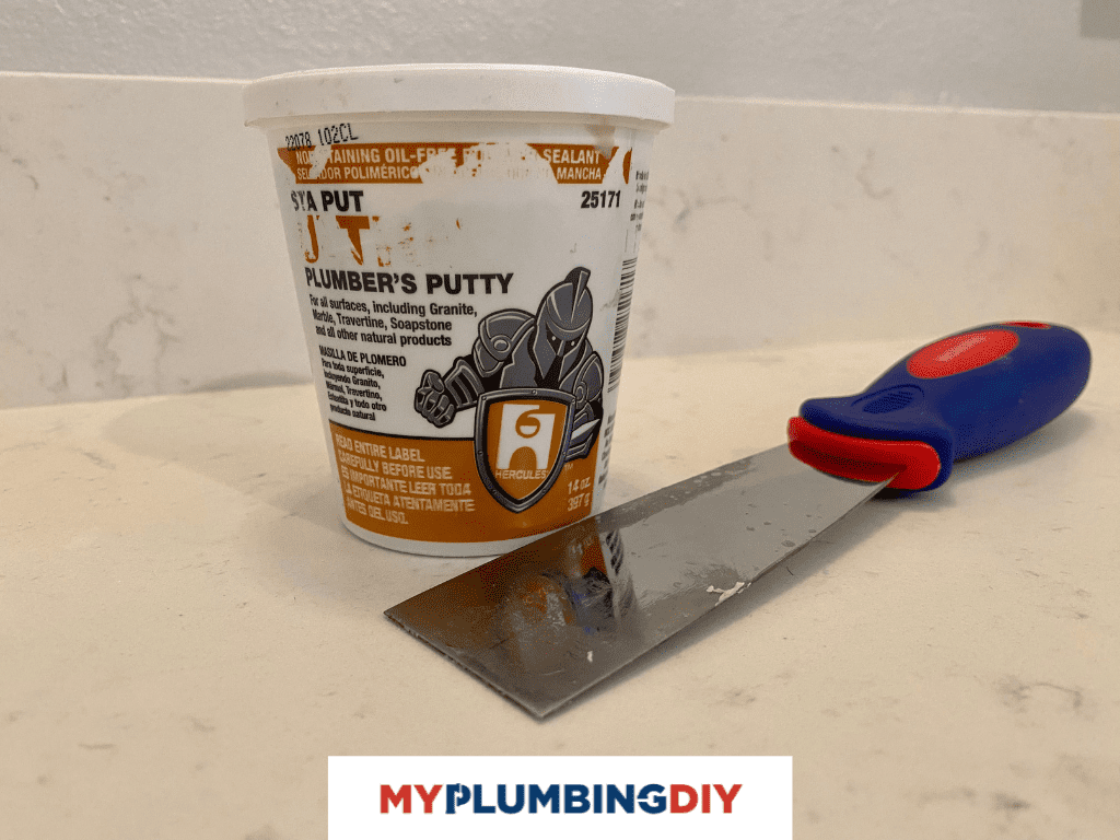 sta put stain free plumbers putty