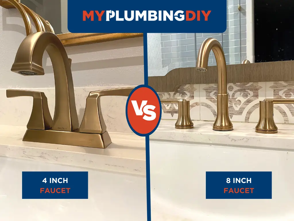 4 inch faucet vs 8 inch faucet