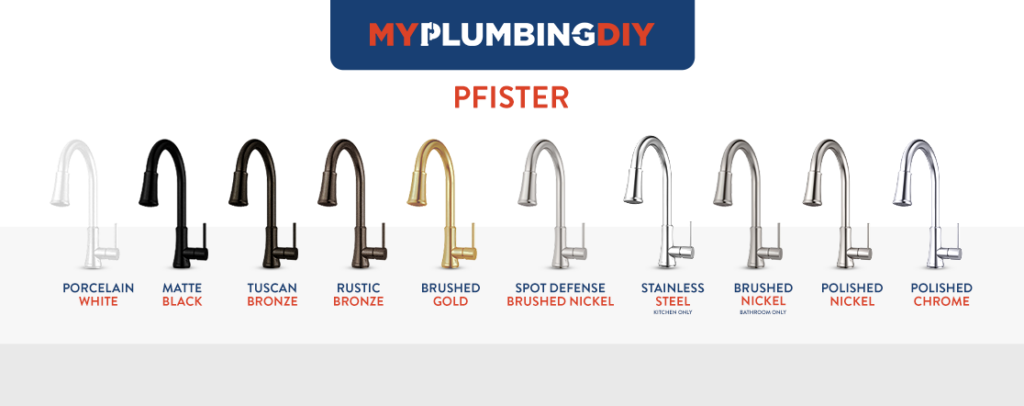 Pfister faucet finishes