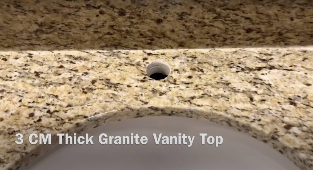 single hole faucet hole in countertop