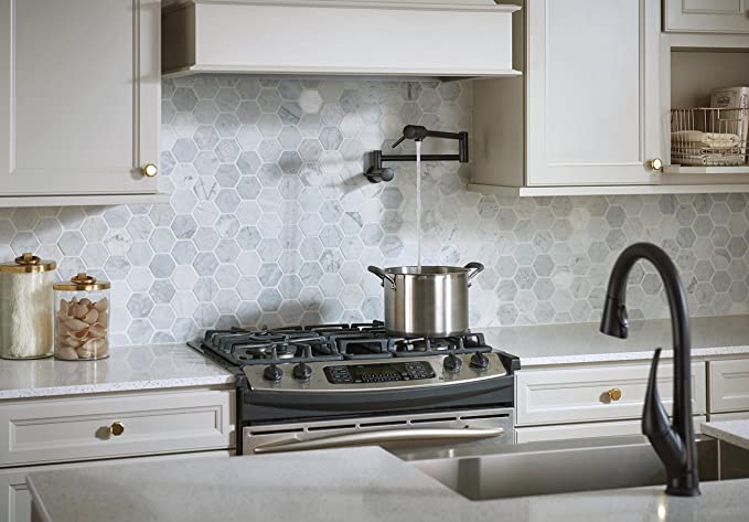 pot filler faucet placement and height