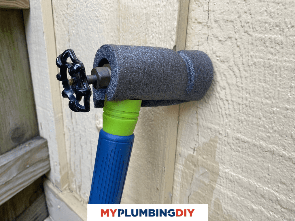 covering pipes with foam