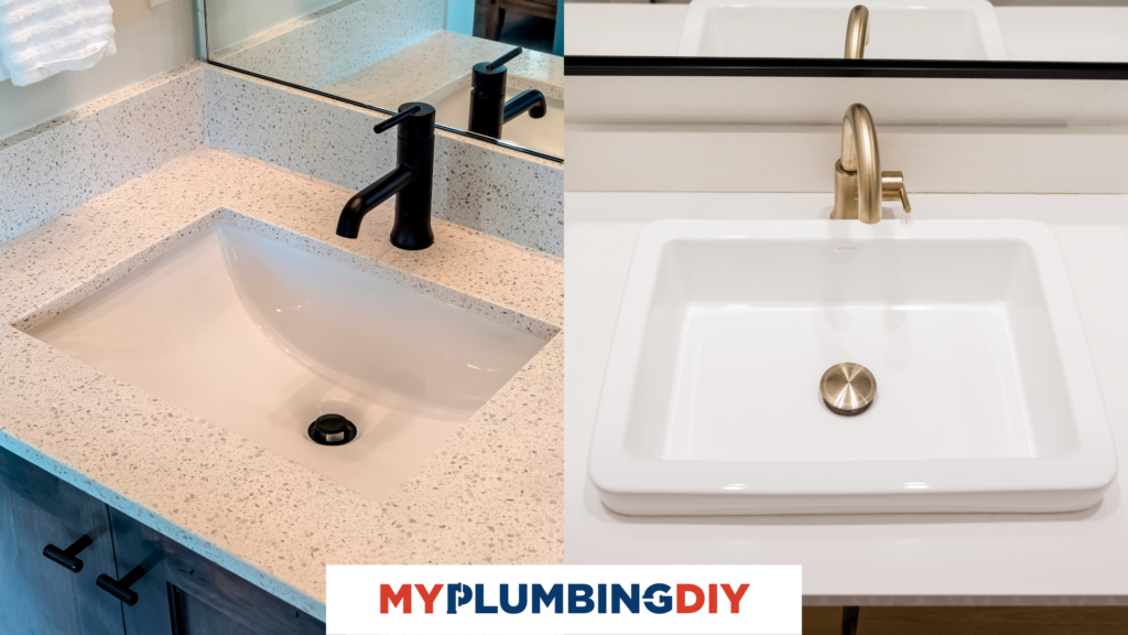 undermount sink vs drop in sink